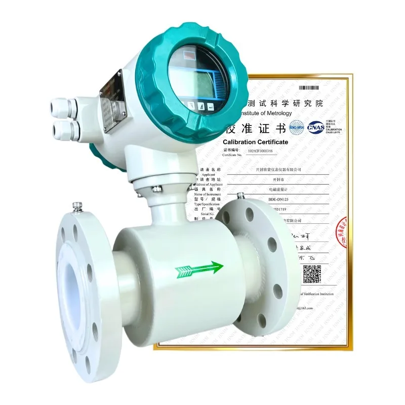 Electromagnetic Flowmeter Stainless Steel OEM 4-20mA RS485 Water Sewage DN15-DN300