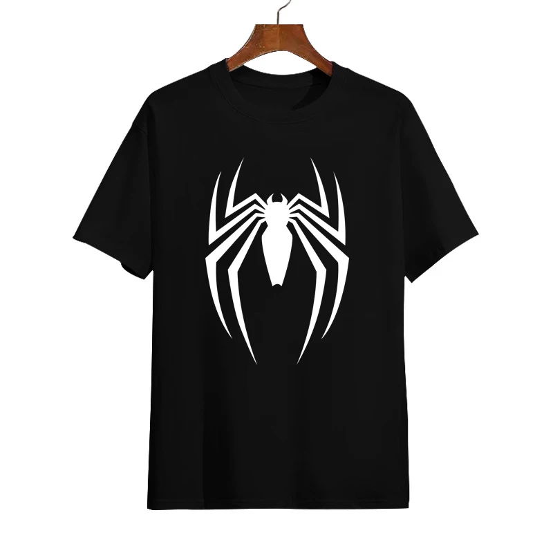 Marvel Spiderman 2 Game Marvel Spiderman 2 Spiderman Short Sleeve T-Shirt Men's and Women's Cotton Half Sleeve