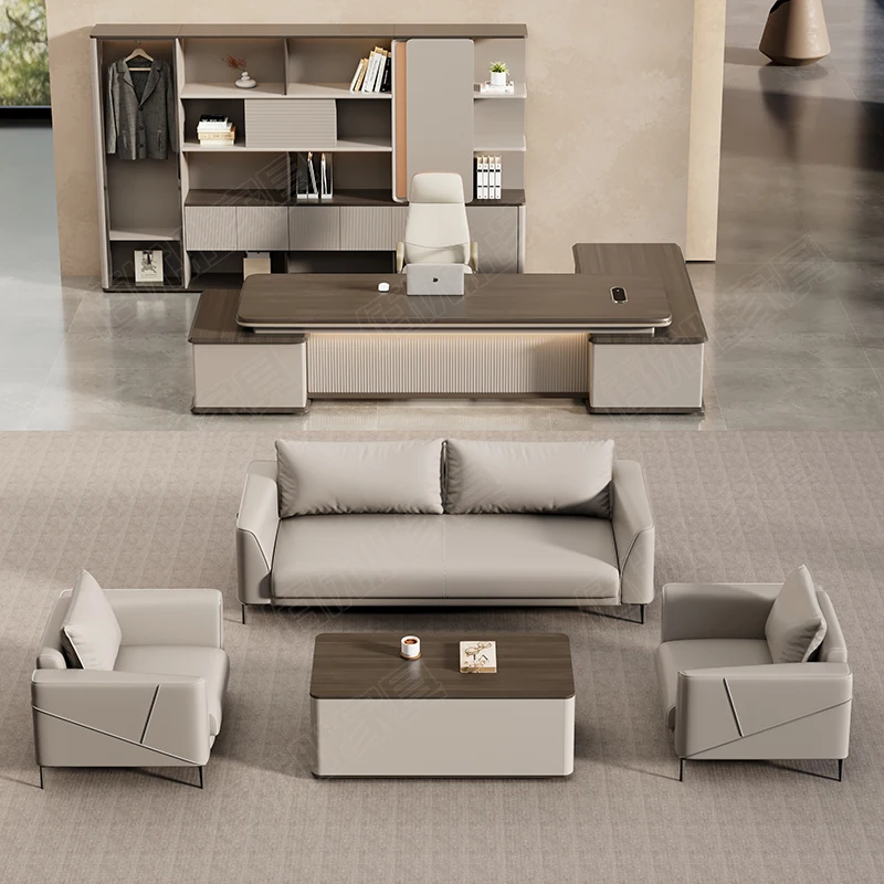 

Office Small Simple Modern Business Reception Sofa Three-seater Rest Area Meeting Room Shunde Office Sofa