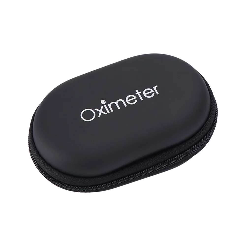 Hard EVA Pulse Oximeter Storage Bag Zipper Protective Box Fingertip Pulse Oximeter Bag Carrying Case Strong Space