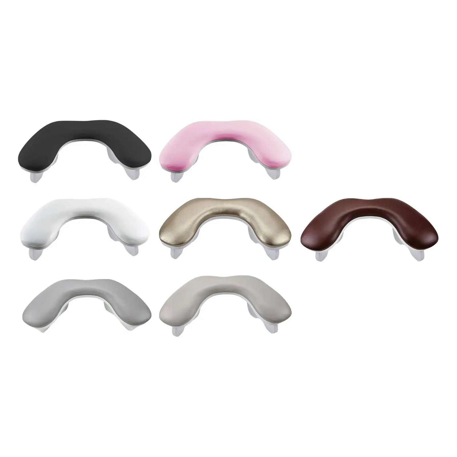 U Shape Nail Arm Rest Nail Art Accessories Tool PU Leather Nail Hand Rest for Salons Women Girls Home Acrylic Nails Table