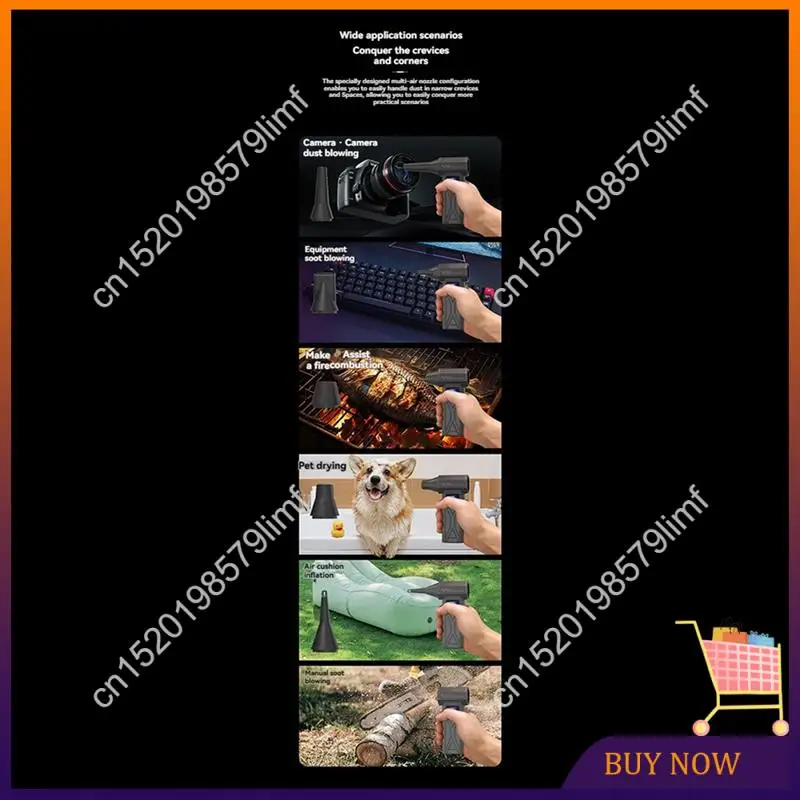 

MSOR-Turbo Jet Fan Violent Fan 110000RPM Brushless Fan With LED Display Light Electric Air Duster