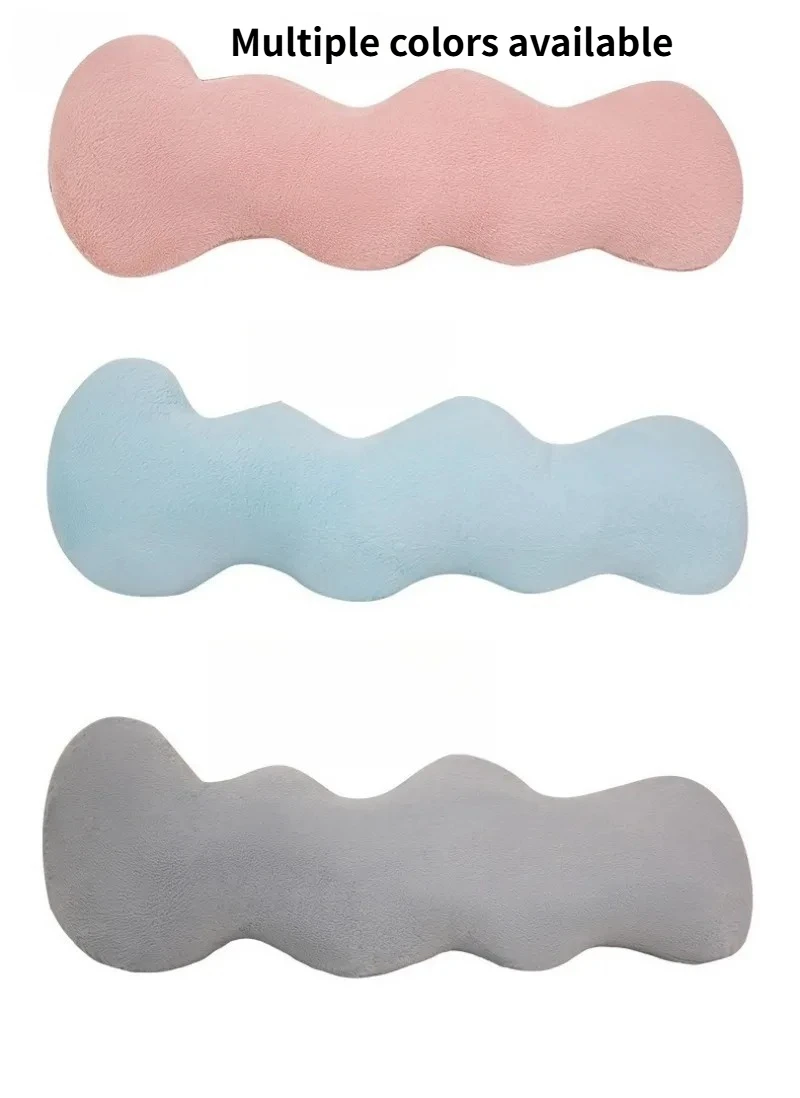 1pcs Cute Long Pillow, Bed Pillow Removable and Washable, Cloud Wave Throw Pillow, Girl Sleeping on The Side