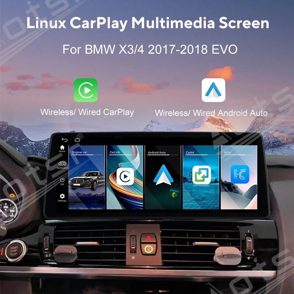 12.9'' Screen Car Radio For BMW 2 Series F22 F23 2013-2017 Car Multimedia Video Player GPS Navigation Carplay Unit Linux System