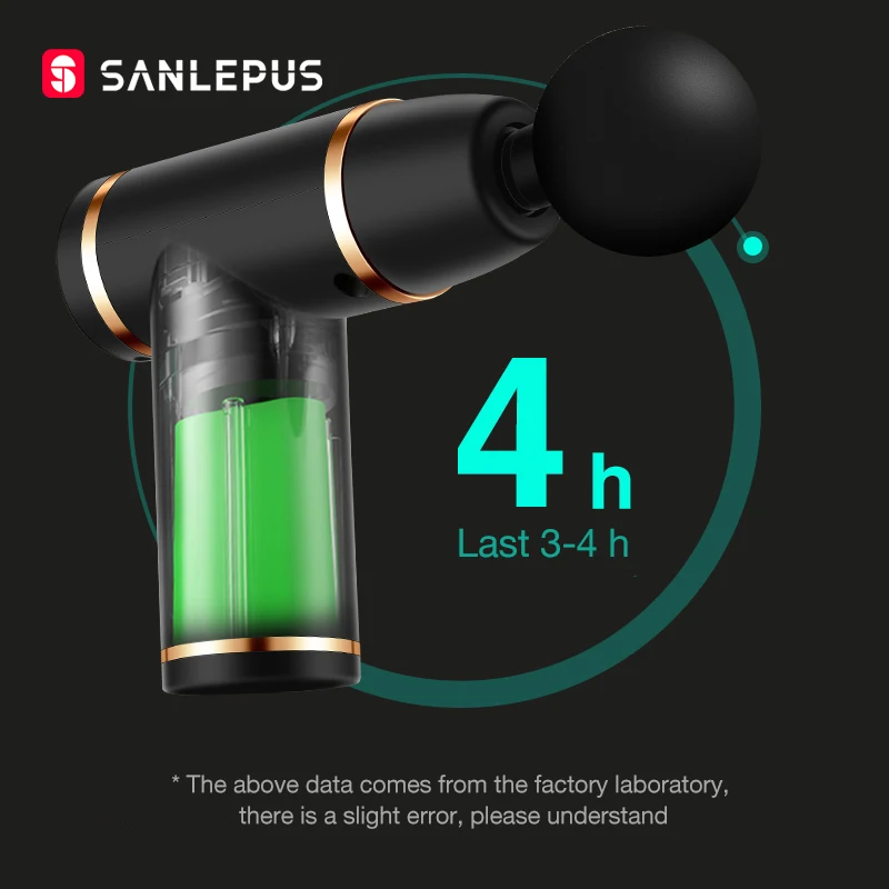 SANLEPUS المهنية تدليك بندقية جهاز مساج كهربائي عميق العضلات الرقبة الظهر مدلك لتخفيف الآلام الجسم الاسترخاء اللياقة البدنية