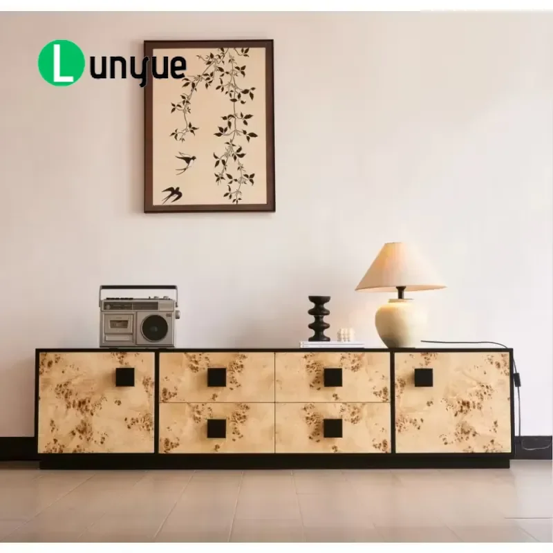 Modern Retro Tree Pattern Solid Wood Furniture Red Oak Luxury Home Decor Creative Design Living Room Bedroom Durable Stylish