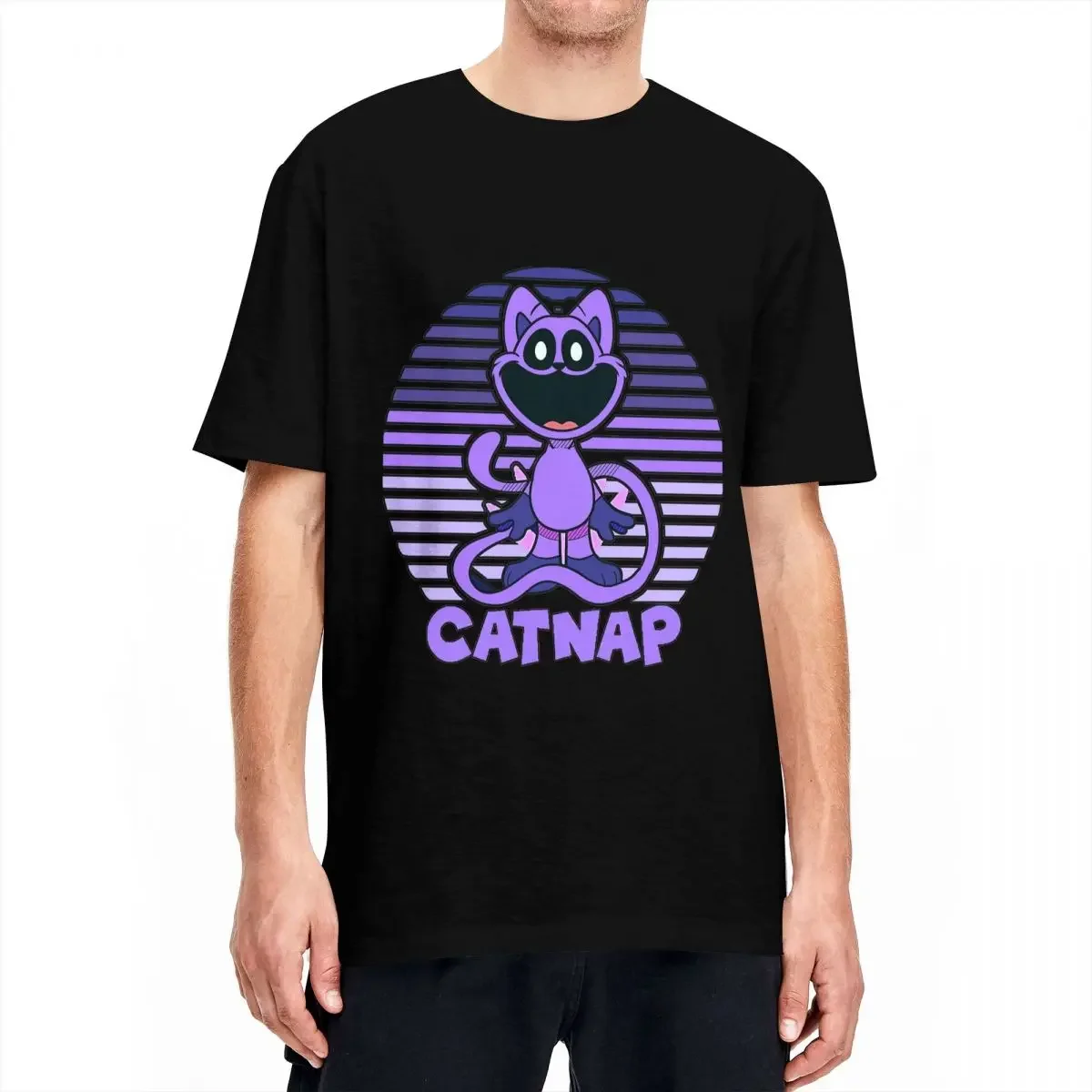 Divertente Vintage Catnap Lover Tshirt per uomo donna Cotton Top Tee novità smilling Critters girocollo manica corta