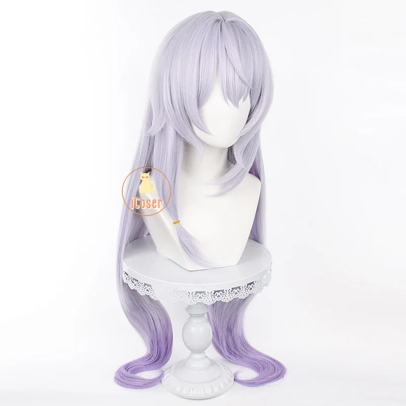 Honkai Star Rail-peluca de Cosplay de cisne negro, pelo largo morado claro, jardín de colección, fiesta de Halloween para mujer, accesorio iCoser