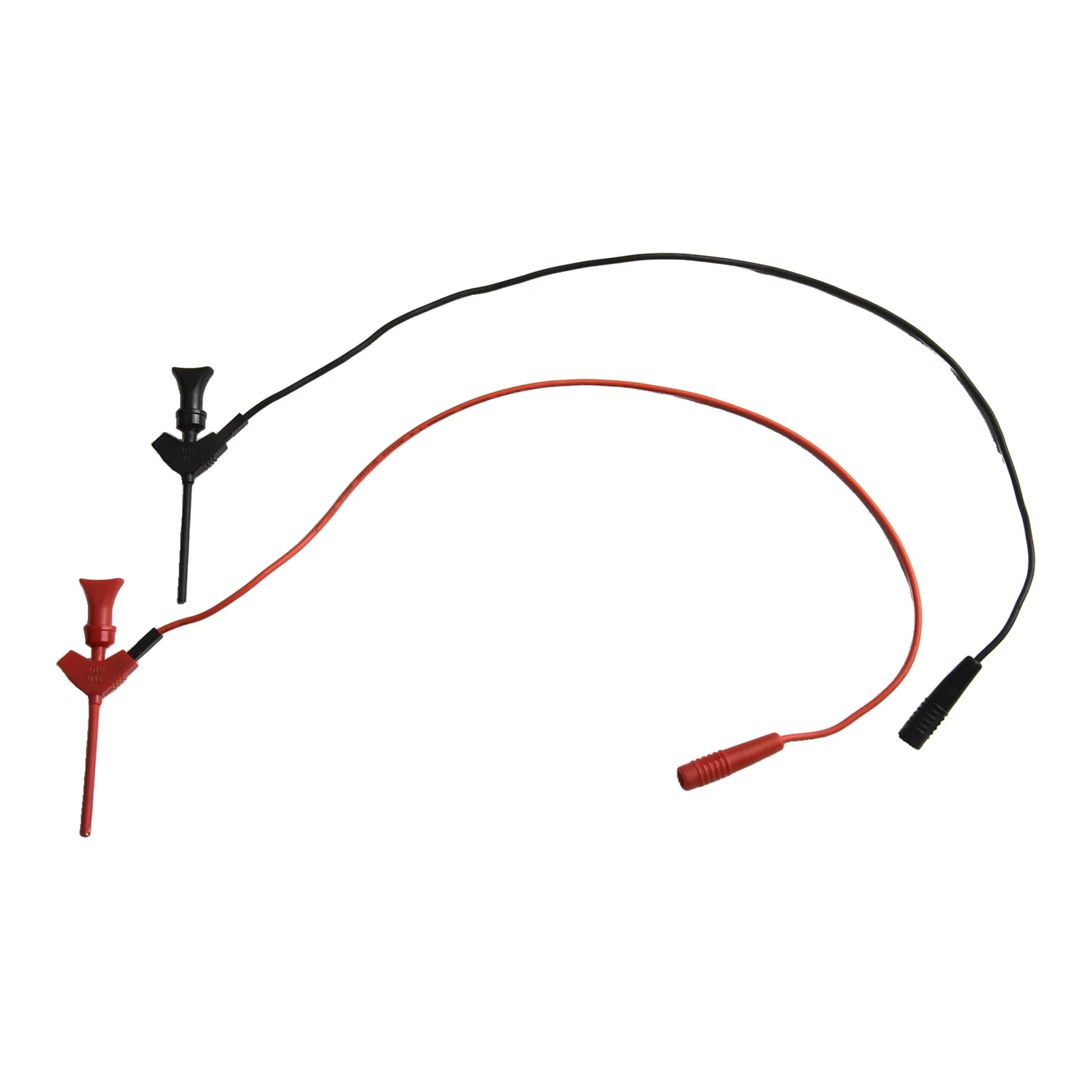 2PCS มัลติมิเตอร์ Test Hook คลิป Mini IC Hook Test Hook คลิปพร้อม 2 มม.ซ็อกเก็ตทดสอบเครื่องมืออุปกรณ์เสริม