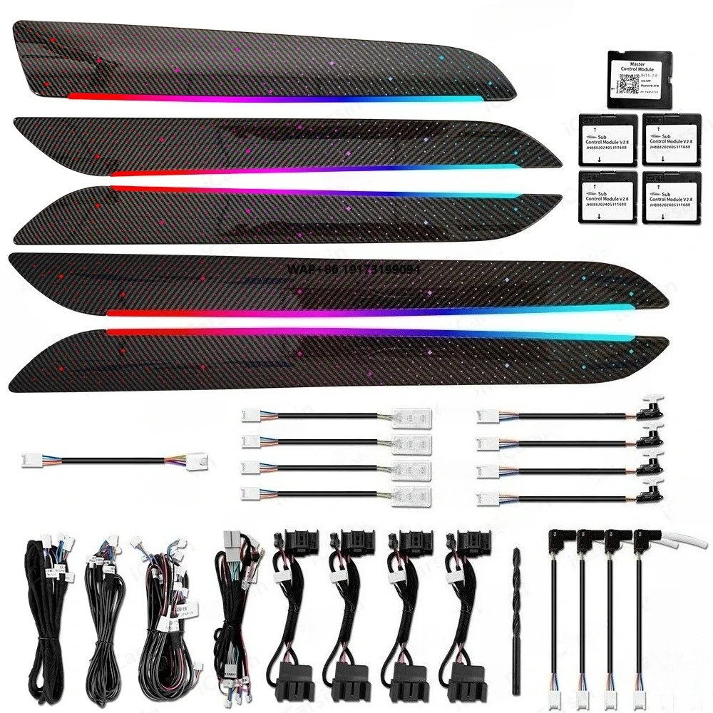 64 Colors Carbon Starry Sky Ambient Light for  Q3 8U 2013-2018 Screen Control Interior LED Lighting Upgrade Kit