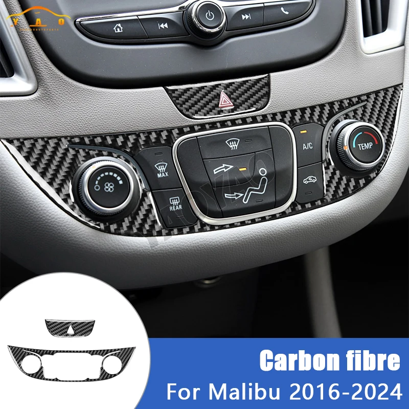 

Car Interior Accessories For Chevrolet Malibu 2016-2024 Center Console AC Climate Button Panel Trim Cover Sticker