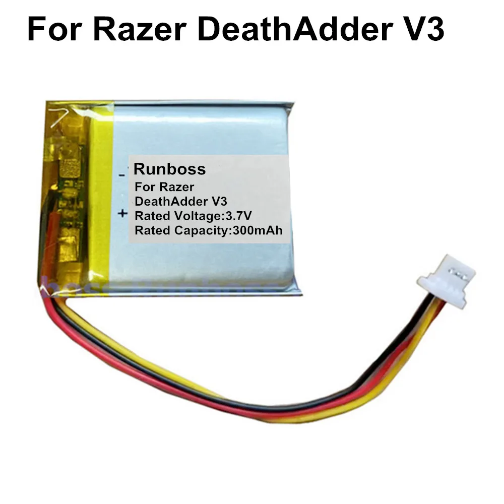 Wireless Mouse Replacement Battery 300mAh/600mAh For Razer Deathadder V2 V2X /V3 / V3 Pro RZ01-0463