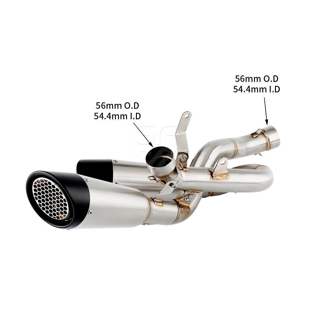 For Ducati Panigale V4 V4S 2018-2023 StreetFighter V4 2020-2022 Street Fighter V4 Motorcycle Exhaust Pipe With Middle Link Pipe