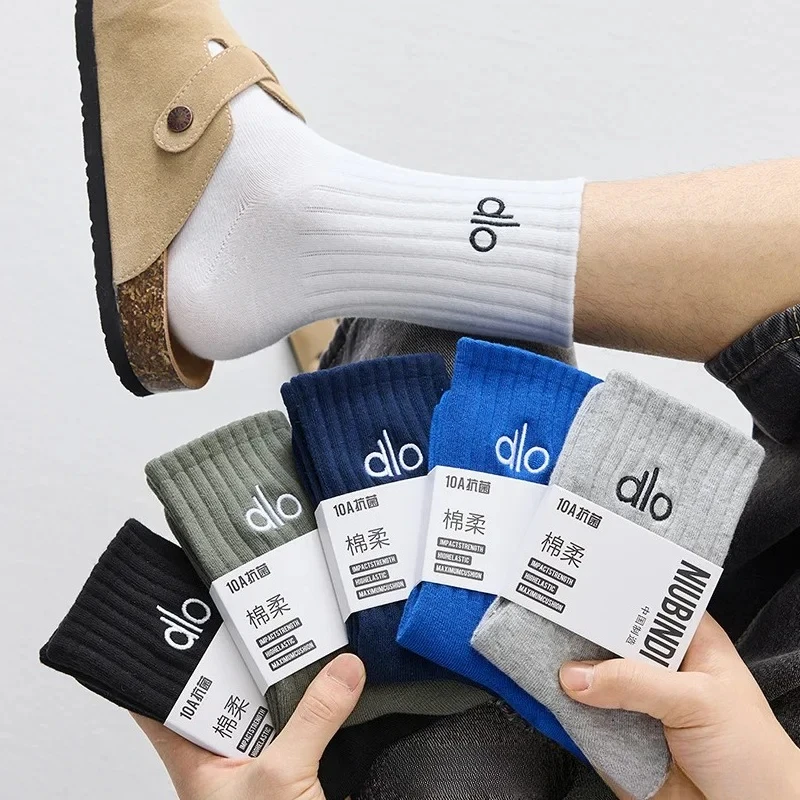 dlo Socks pure cotton anti-odor Suitable for all seasons stockings100% Xinjiang cotton youth students large size basketball sock