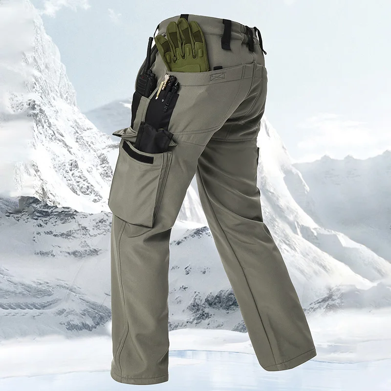 Pantalón táctico Cargo SoftShell impermeable hombre - imagen 3