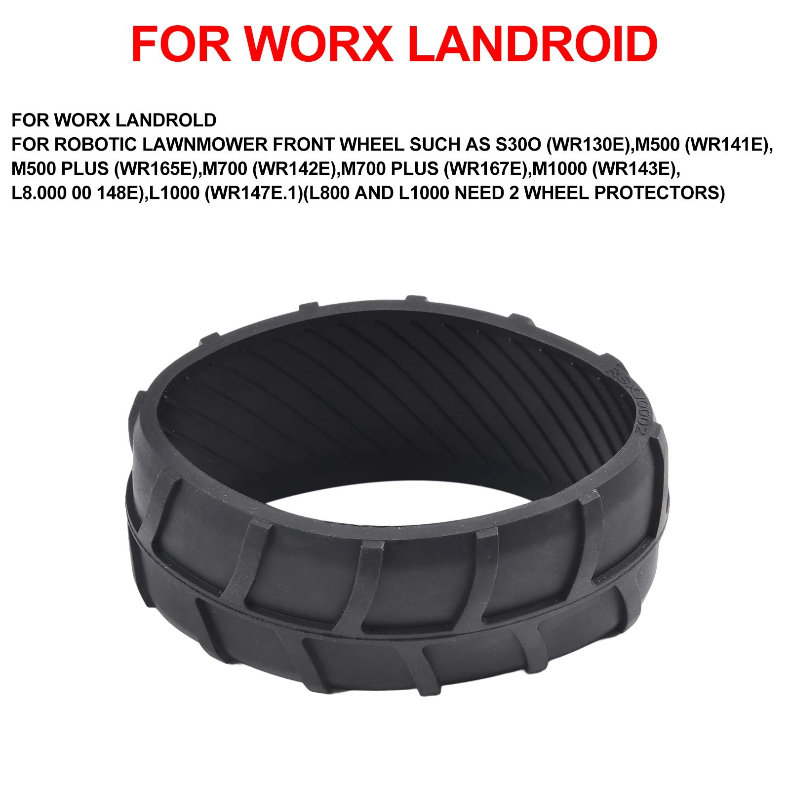 Wheel For Protection Lawn Mower Robot Front Rubber Anti Pulley For Robotic Front Wheel Such S300 WR130E M500 WR141E M500 Plus