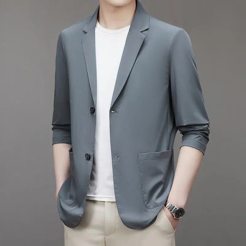 

9799-T -Short-sleeved Customized suit men's summer new clothes cotton half-sleeved Customized suit
