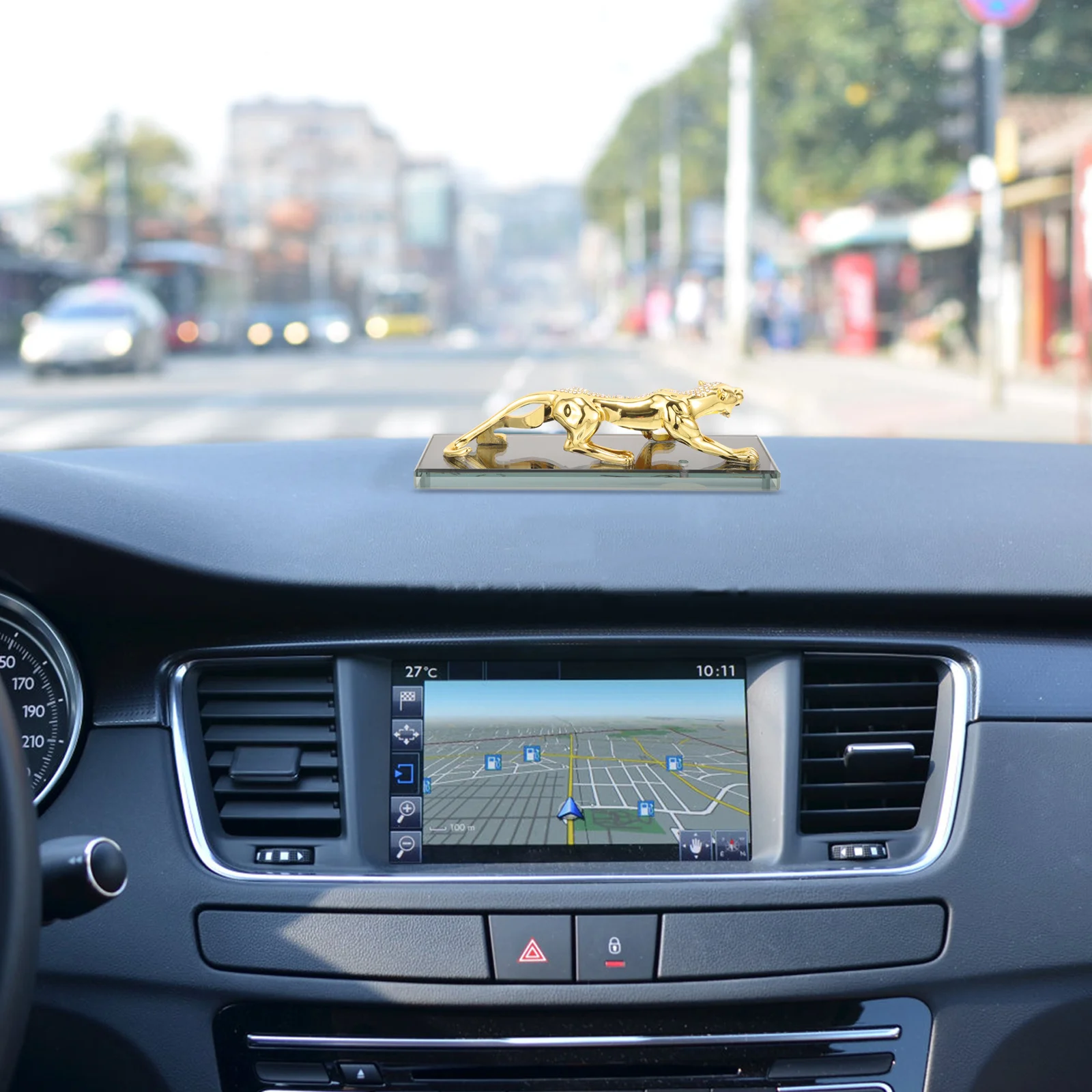 

Car Air Freshener Ornament Leopard Shape Zinc Alloy Auto Interior Decoration Dashboard Scent Diffuser For Home Office Gift