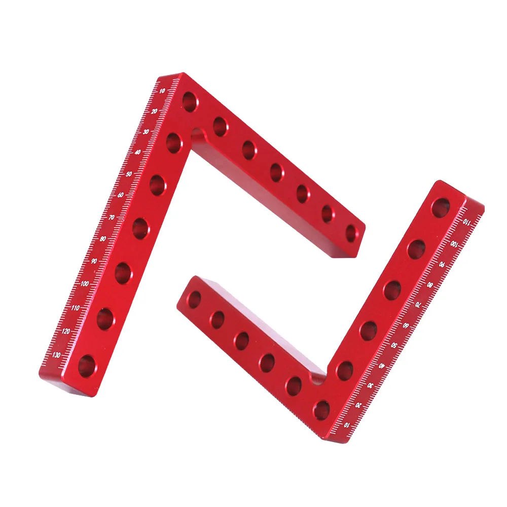 2Pc 90 Grad L-Förmigen Hilfs Leuchte Spleißen Bord Positionierung Panel Fixed Clip Carpenter der Quadrat Herrscher Holzbearbeitung werkzeug – Detail 7