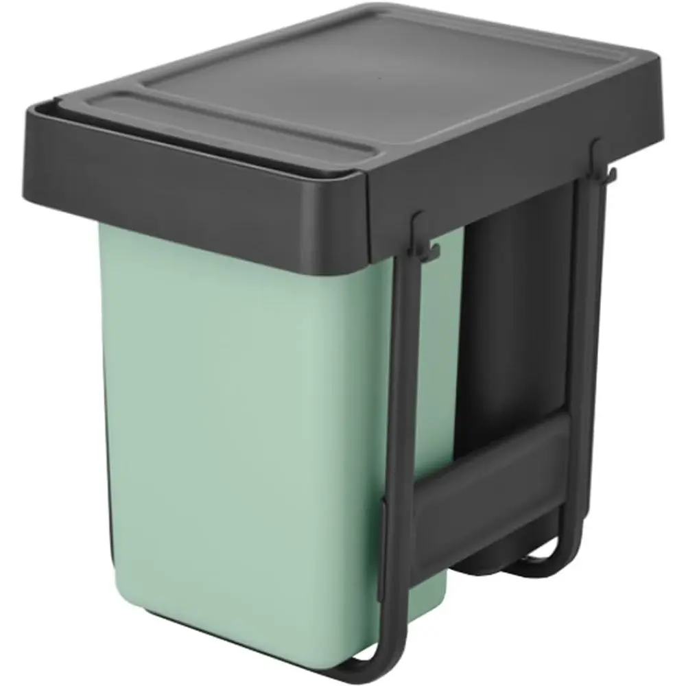 

Мусорный контейнер Sort & Go с выдвижным механизмом | 2 x 4-галлонные встроенные мусорные баки под кухонную мойку | Интегрированный двойной раздвижной контейнер для переработки отходов U