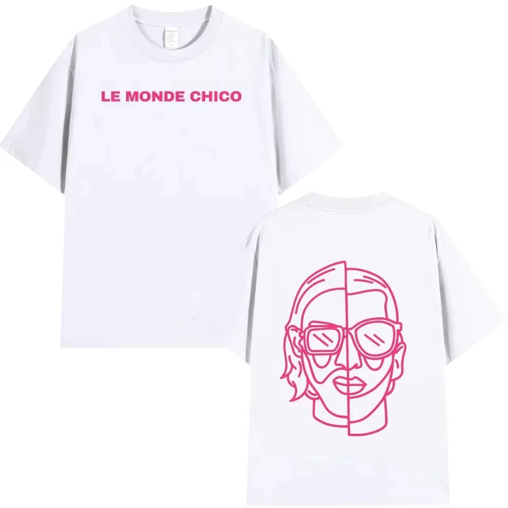New Le Monde Chico T Shirt French Rapper PNL Album Graphic Print T-shirts Men Women Hip Hop Fashion Oversized Short Sleeve Tee