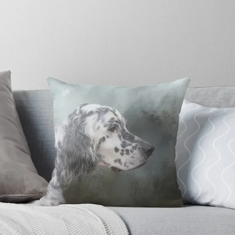 Blue Belton English Setter 01 Throw Pillow Sofa Covers Cushion Cover Luxury pillow