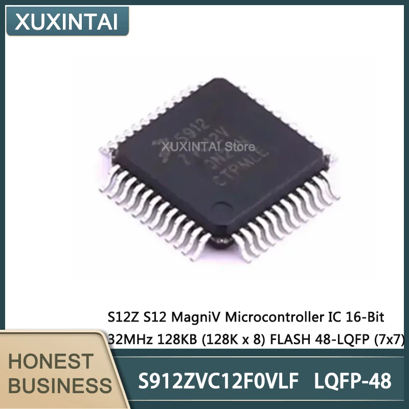 1~5Pcs  New Original  S912ZVC12F0VLF S912ZVC12 MagniV Microcontroller IC 16-Bit 32MHz 128KB (128K x 8) FLASH 48-LQFP (7x7)