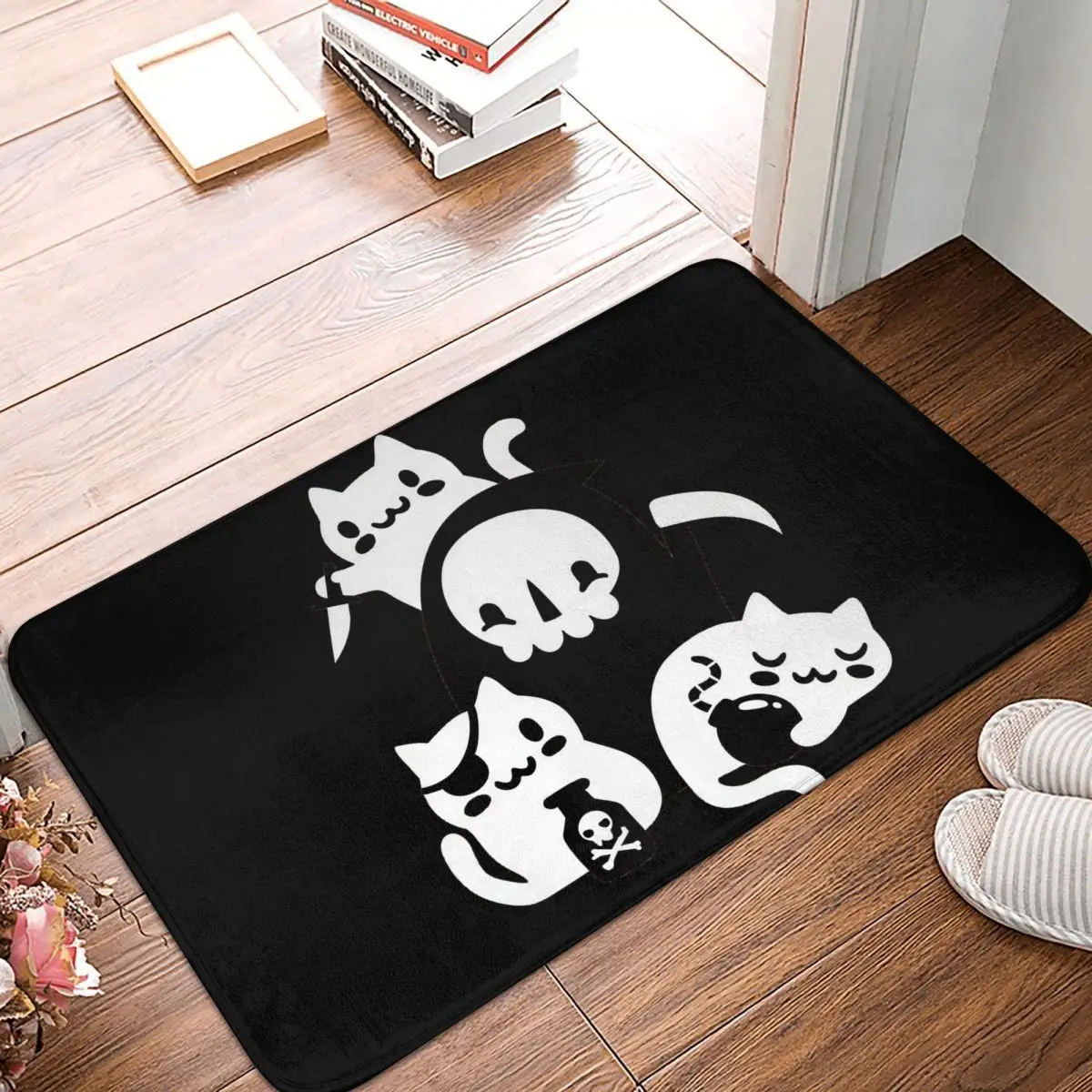 Cat Got Your Soul Anti-slip Doormat Floor Mat Dust-proo Carpet Rug for Kitchen Entrance Home Bathroom Living room Footpad Mats