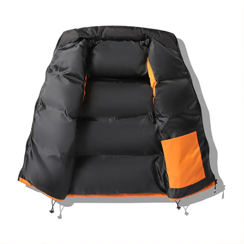 Fibrglawith-Gilet en coton à proximité réglable pour homme, ourlet WString, col montant, poches, patte zippée, fibrfor A