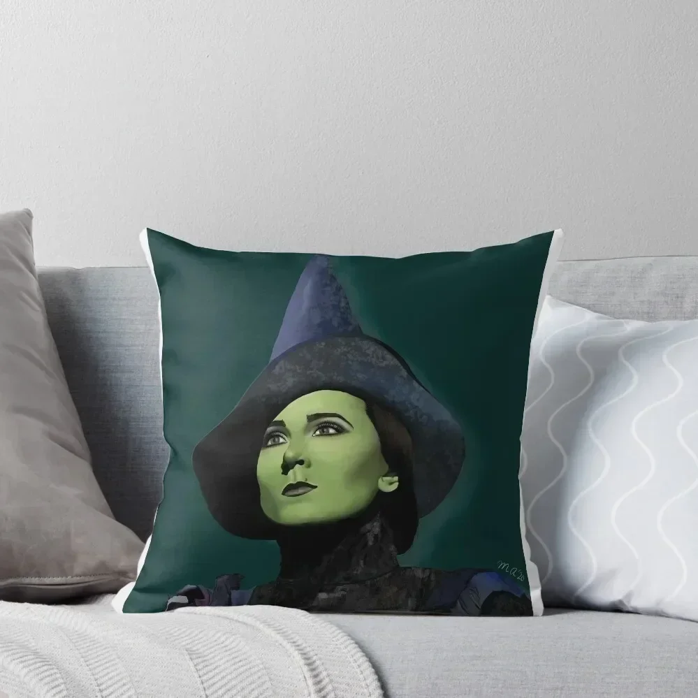 

Elphaba Digital Painting (Dee Roscioli) Throw Pillow luxury decor pillow pillowcase Cushions Cover pillow
