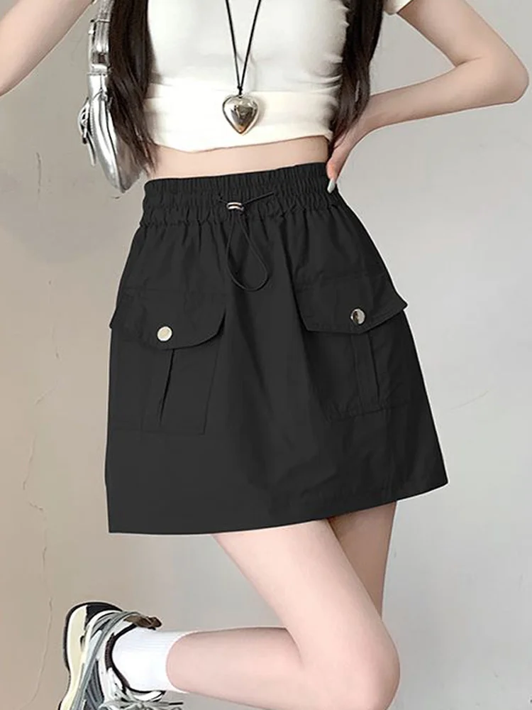 

Skirts Womens Closed Fit Shell Hanging Fishnet Handsome Domineering Leg Music One Daughter Super Short Any Hours Edges Bling