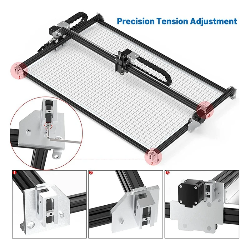 Belt Tensioner For 2S / 3 Max,3 Pro Machine All-Aluminum Alloy Integrated Cutting Electroplating Process