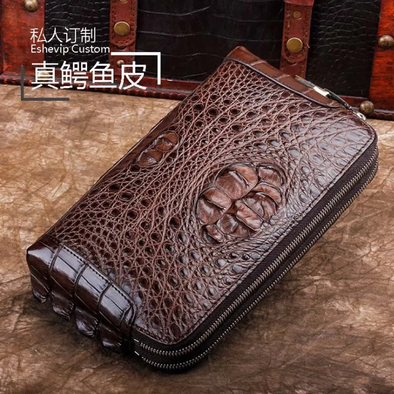 ourui new crocodile leather skin men clutch bag for men  summer men bag Business and leisure vacation travel