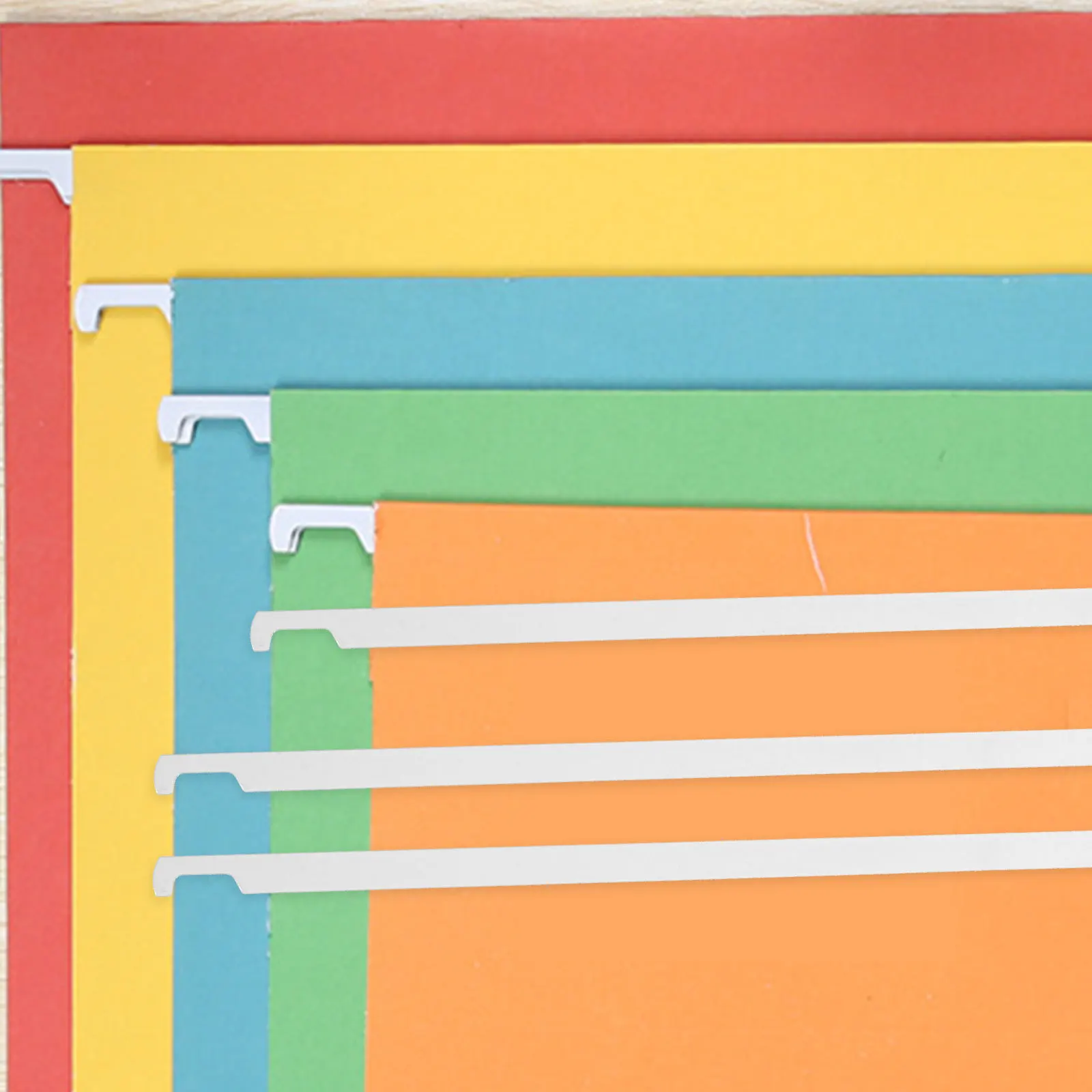 20Pcs Hanging File Bars Metal Divider Clips Organizer File Holder Space Saving for Office School Home Documents