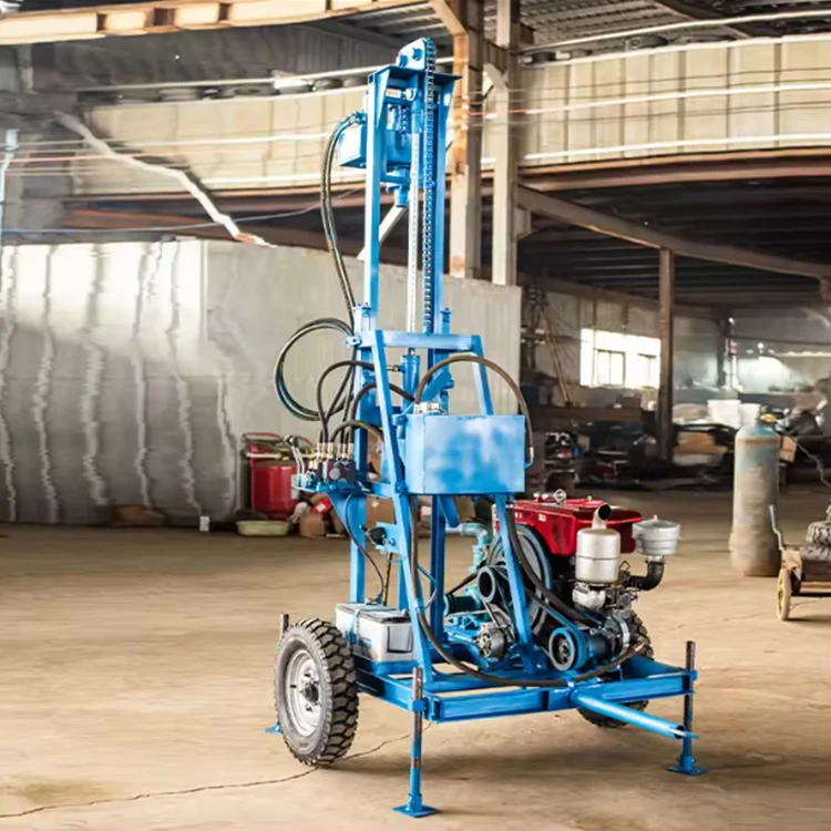 2025200M 300M Impianto di perforazione Impianto di perforazione per pozzi d'acqua Macchina/Motore diesel Piccoli impianti di perforazione per pozzi d'acqua in vendita