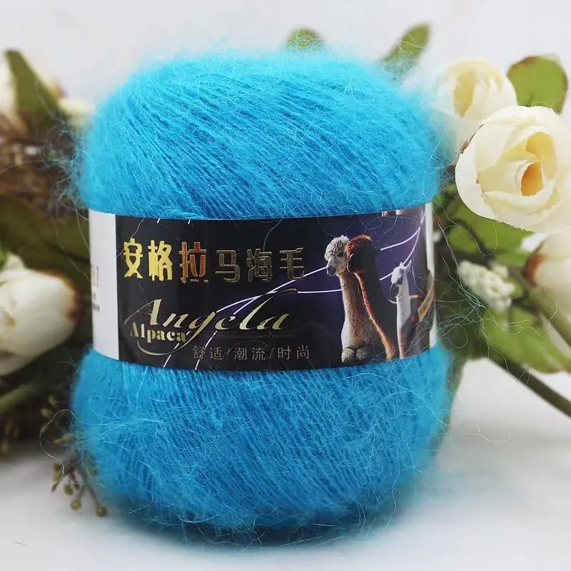 Plush Alpaca Mohair Wool Yarn for Knitting Sweater Scarf, Puffy, Soft, Warm, Chunky Crochet Thread, 6x42grams, 250grams