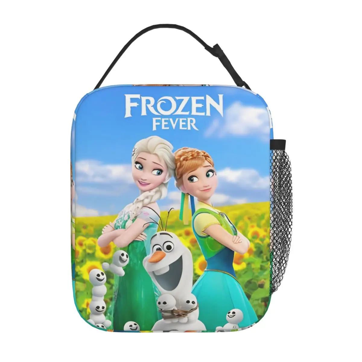 Frozen Princess Elsa Insulated Lunch Bags Cooler Lunch Container Snow Queen Leakproof Tote Lunch Box Men Women School Travel