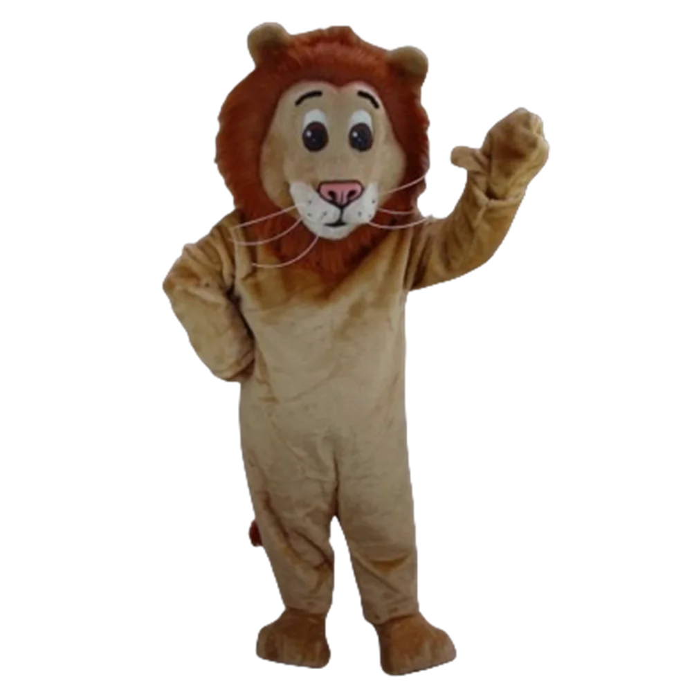Jr. Disfraz de mascota León tamaño adulto joven rey León tema Animal salvaje fiesta de Carnaval Cosply mascota traje Kit 1020