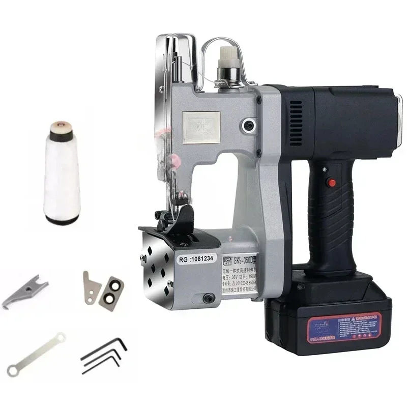 Draagbare oplaadbare lithiumbatterij naaimachine Rijstzak Verpakkingsmachine Weefzak Sluitmachine Bestseller