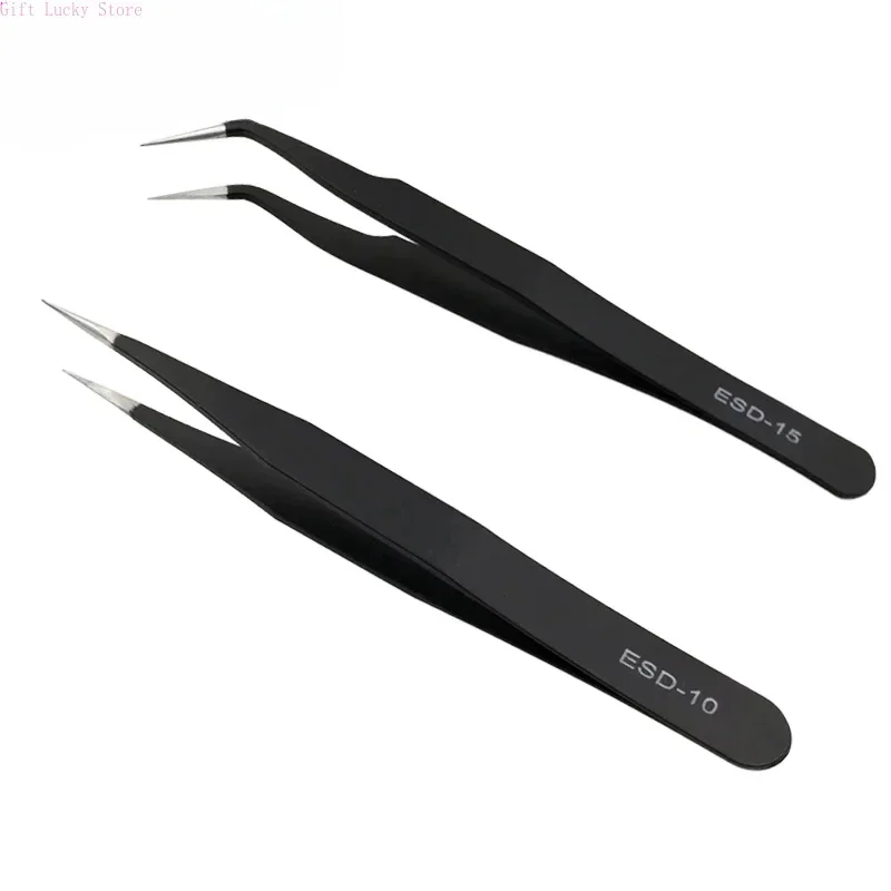 1PC In Acciaio Inox Curvo Dritto Sopracciglio Pinzette Per Ciglia Finte Unghie Artistiche Estensione Strumento di Trucco Ciglia Pinzette