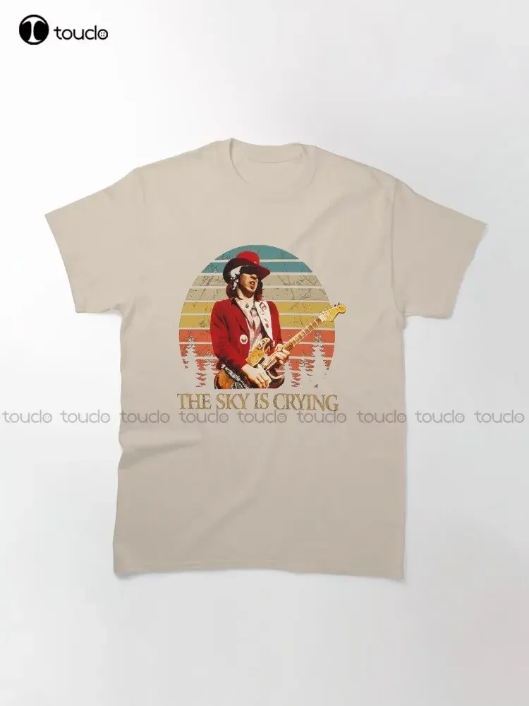 Gift For Men Stevie Ray Vaughan Classic T-Shirt Custom Aldult Teen Unisex Digital Printing Tee Shirts Custom Gift Xs-5Xl Tshirt