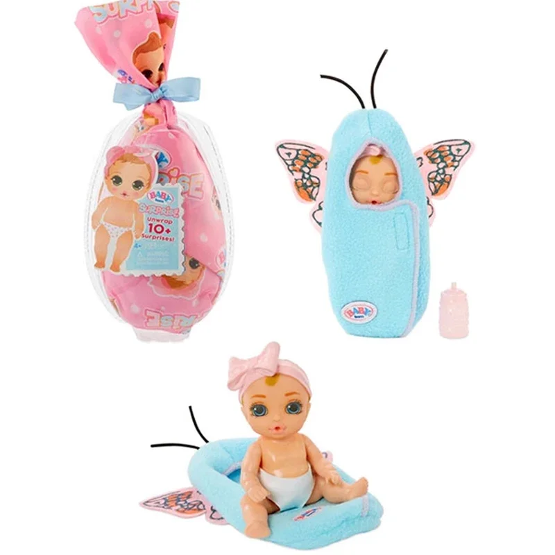 Babys Mini Doll Play House Peeing Style with Bottle Cartoon Sleeping Bag Color Changing Diaper Change Clothing Girl Gift