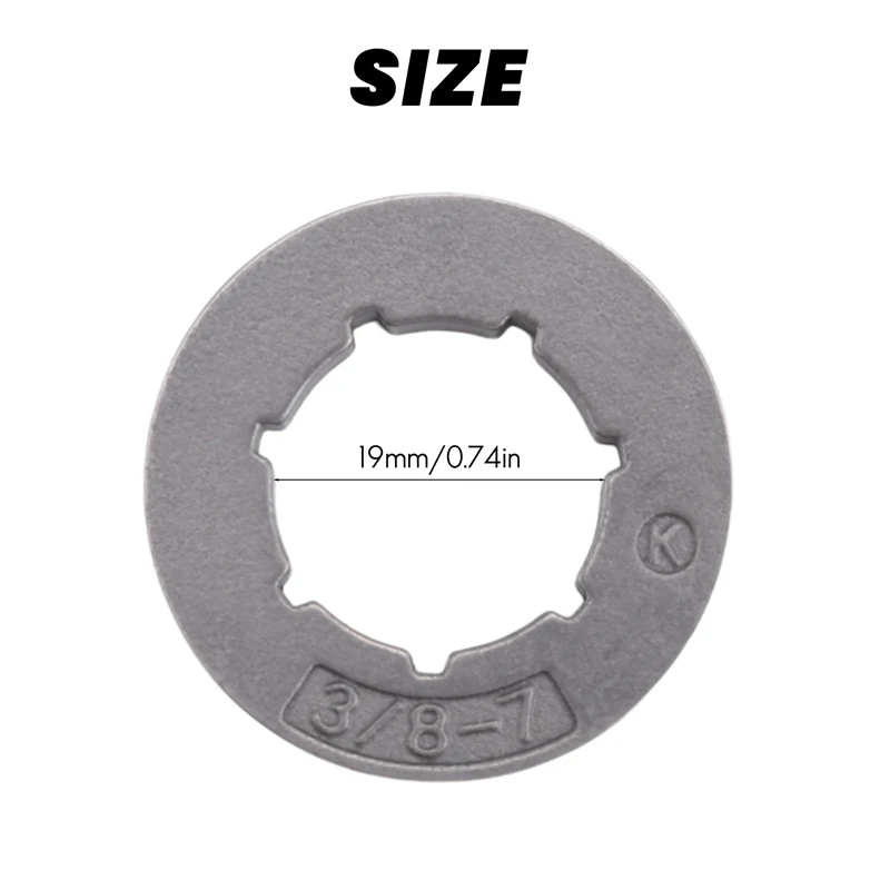 5 Stuks Tandwiel Velg 3/8 Inch Pitch 7 Tand 19Mm Voor Stihl Ms360 Ms310 Husqvarna 154 254 50 51 55 Kettingzaag 18720 Vervangende Onderdelen