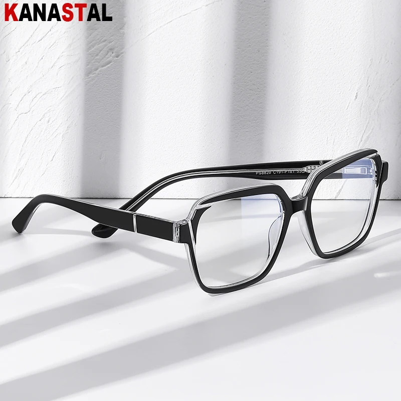 Women Blue Light Blocking Reading Glasses Optic Lenses Men Prescription Myopia Presbyopic Eyewear Acetate Fibre Eyeglasses Frame