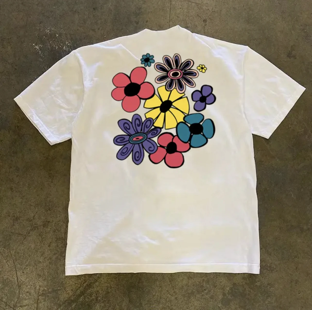 Loose Fit Cotton Short Sleeve T-Shirt Unisex Casual Comfortable Breathable Pure Cotton Double Thread T-Shirt for Summer