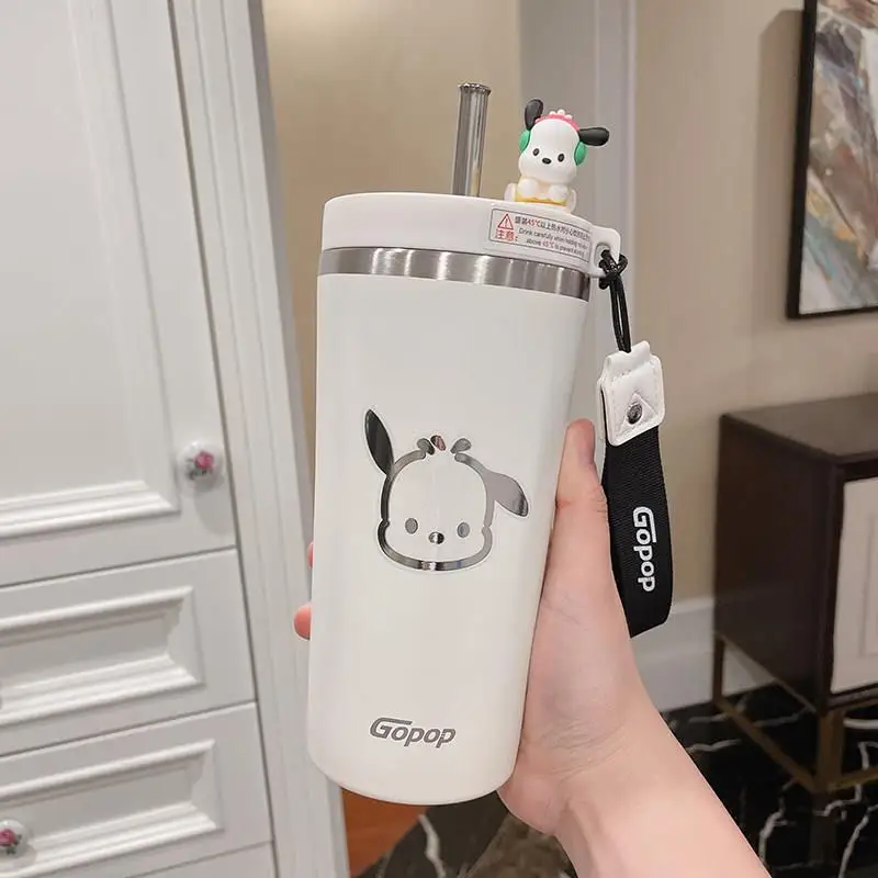 

Portable Large Capacity Stainless Steel 316 Insulated Coffee Cup Women's High Aesthetic Value Student Straw Water Cup