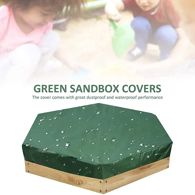 Sandbox Cover,  Octagon Sandbox Cover, Waterproof Dustproof Replacement Sand Box Cover with Drawstring for Outdoor Sandboxes