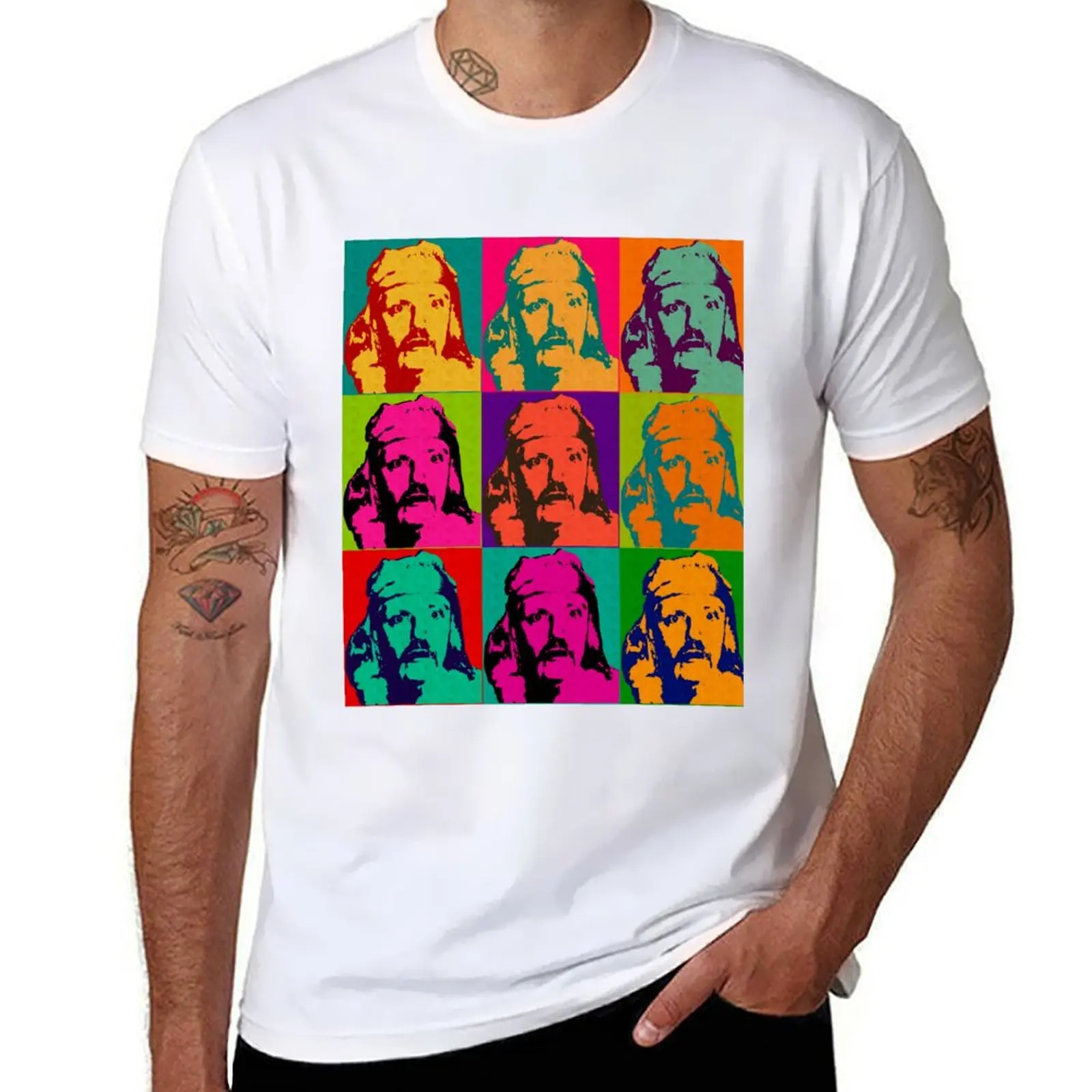 

casual T-Shirt t man Warhol Custom man t Andy Portrait designer shirt shirt
