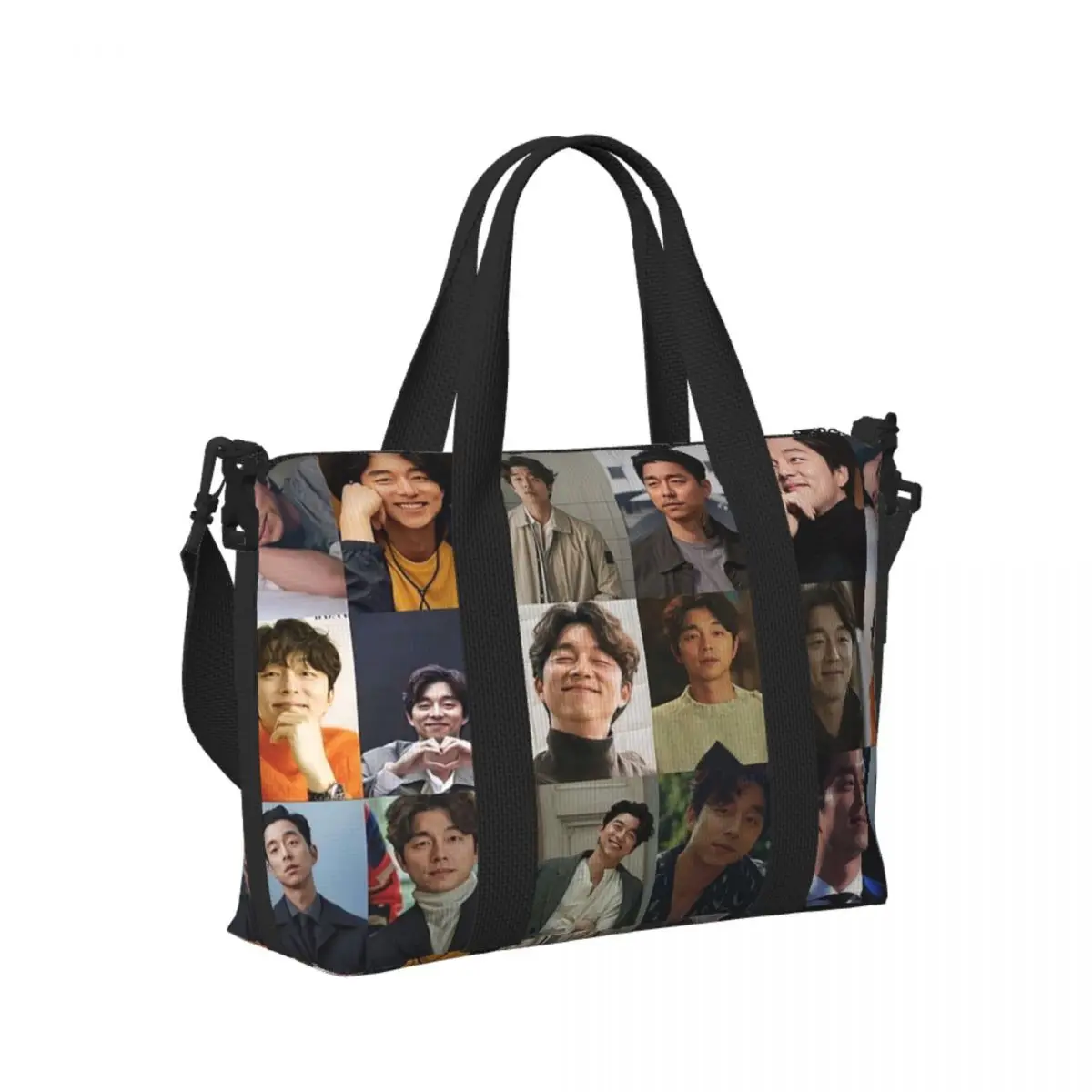 

Custom Gong Yoo 1 Beach Travel Bag Large Capacity Tote Bags for Gym Yoga Women Shopping Duffle Shoulder Bag