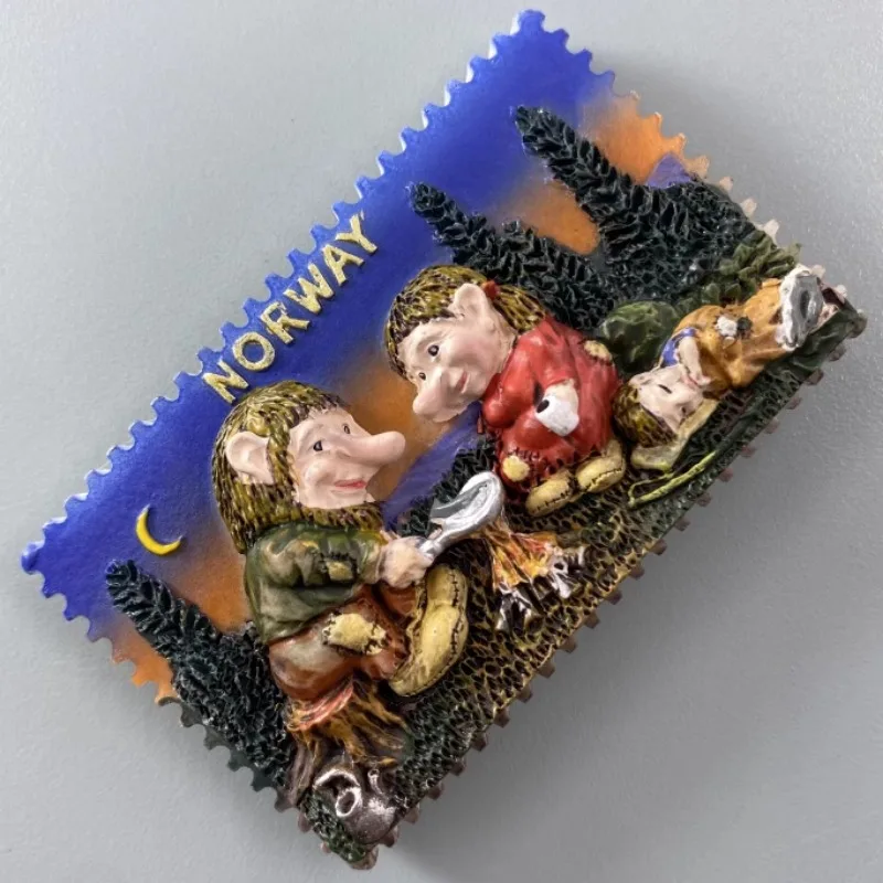 Norge Fridge Magnets Lofoten Nusfjord Oppland Beitostolen Ttourist Souvenirs Fridge Stickers Home Decor Children Gifts